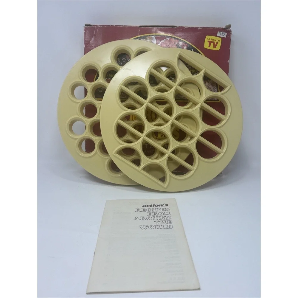 VINTAGE ACTION'S PEROGIE‎ MAKER FORM RAVIOLI TARTS CANAPE HORS D'OEUVRES